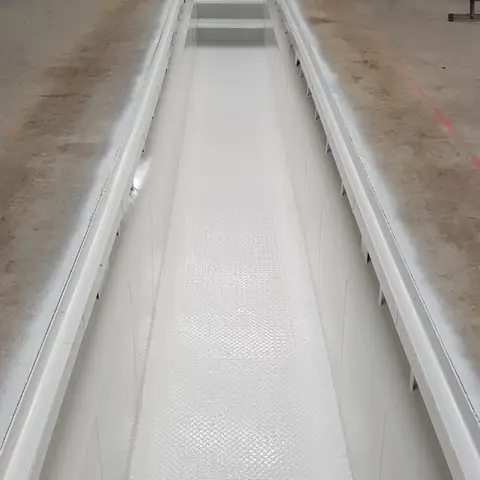 Steel channel blasted and coated