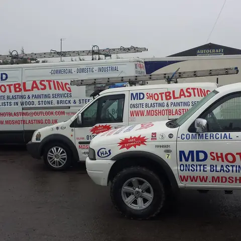 MD shotblasting van fleet