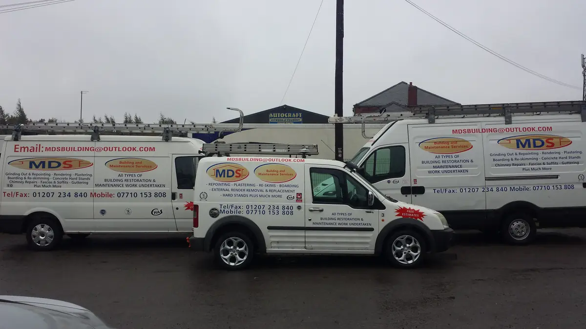 MDS Building Restoration and Maintenance Services vans